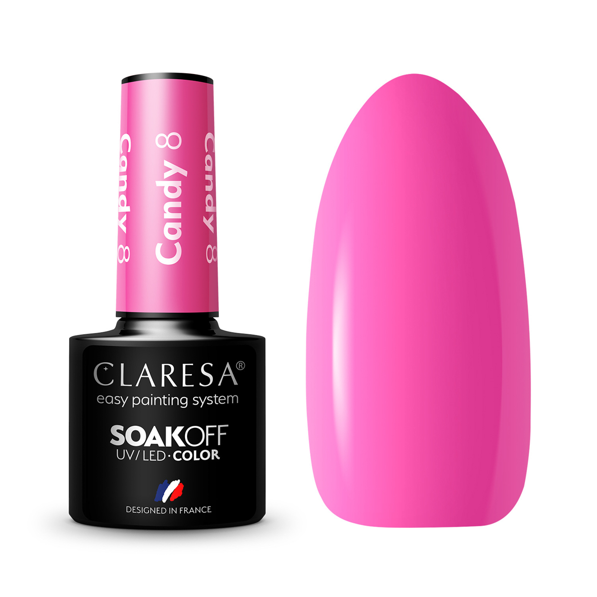 CLARESA GÉL LAK NA NECHTY CANDY 8 - 5g
