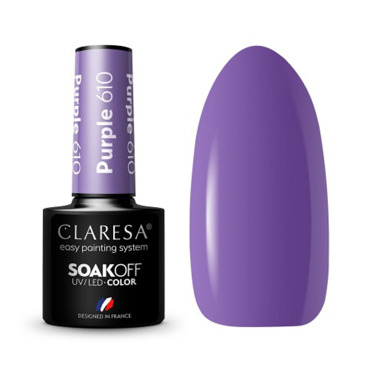 CLARESA GÉL LAK NA NECHTY PURPLE 610 -5g