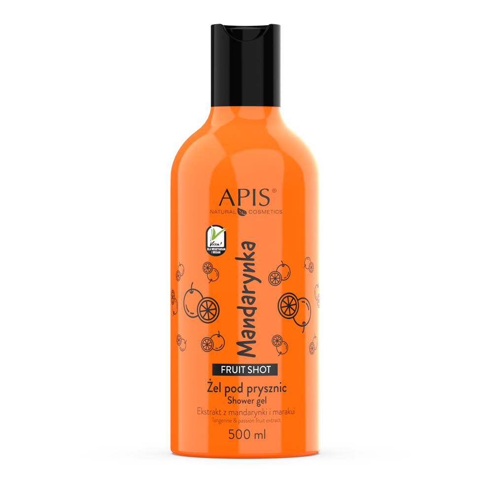 APIS MANDARÍNKOVÝ SPRCHOVACÍ GÉL FRUIT SHOT 500 ML