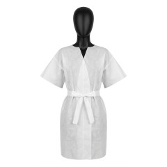 Jednorazový župan s krátkymi rukávmi