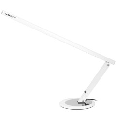 Štíhla stolová lampa biela