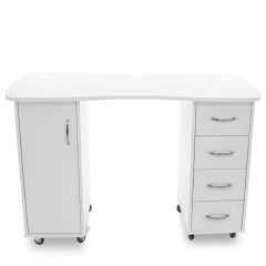 Stôl 2027 BP biely dve skrinky