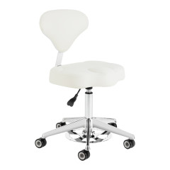 Kozmetická stolička Azzurro 156-F bump-up biela