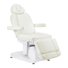 Elektrické kozmetické kreslo Azzurro 708A so 4 motormi, biele, vyhrievané