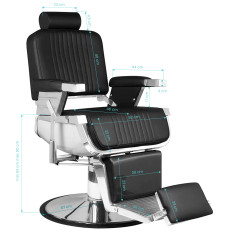 Kadernícke kreslo Hair System Royal X čierne