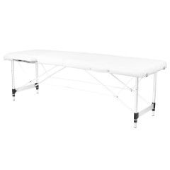 Skladací masážny stôl hliníkový Comfort Activ Fizjo 2 segment biely