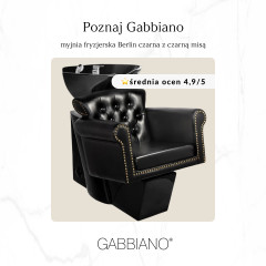 Gabbiano Berlin kadernícky mycí box čierny/čierna miska