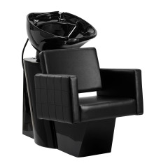 Gabbiano Ankara čierna/čierna miska kadernícky mycí box