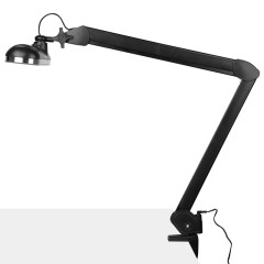 Elegante 801-l LED dielenská lampa s úchytom na zverák s nastaviteľnou intenzitou svetla čierna