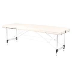 Skladací masážny stôl hliníkový Comfort Activ Fizjo 3 segment cream