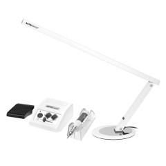 Activ Výkonná frézka JD500 biela + stolná lampa Slim 20W biela