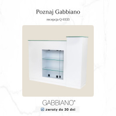 Recepčný stôl Gabbiano Pearl white
