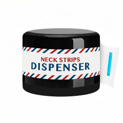 Kadeřnícka papierová krabička na golier - čierna