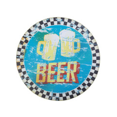 Okrúhla dekoratívna plaketa pivo