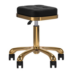 Kozmetická stolička M-1645 zlatá čierna