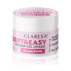 Claresa builder gel Soft&amp;Easy glam pink 90g 