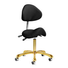 Giovanni 1004 kozmetická stolička zlatá čierna