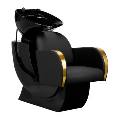 Gabbiano kadernícky umývací stojan Malaga gold black