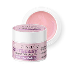 Claresa Soft&amp;Easy stavební gel růžový šampaňský 45g 