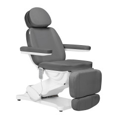 Elektrické kozmetické kreslo SILLON CLASSIC 4 motory s kolískou sivé