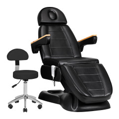 SILLON Lux 273b elektrické kozmetické kreslo + stolička 304 čierna