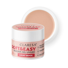 Claresa builder gel Soft&amp;Easy gel světle béžový 90g 