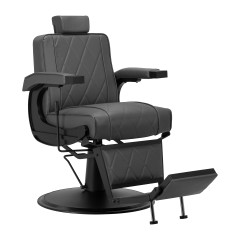 Kadernícke kreslo Hair System BM88066B šedé