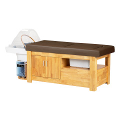Gabbiano Bali Head Spa Wash Bench hnedá
