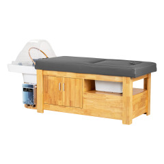 Gabbiano Bali Head Spa Wash Bench sivá