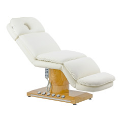 Elektrické kozmetické kreslo Sillon Cloud 3 motormi krémové