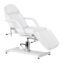 Hydraulické kozmetické kreslo Sillon 210 s kolískom biele