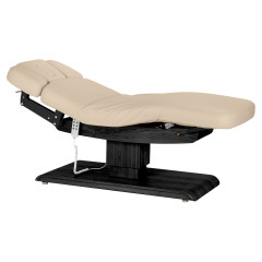 Ležadlo Sillon Relax SPA, b&eacute;žov&eacute; s čiernou z&aacute;kladňou