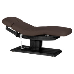 Ležadlo Sillon Relax SPA, tmavohned&eacute; s čiernou z&aacute;kladňou