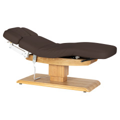 Ležadlo Sillon Relax SPA, tmavohned&eacute; s svetlo hnedou z&aacute;kladňou