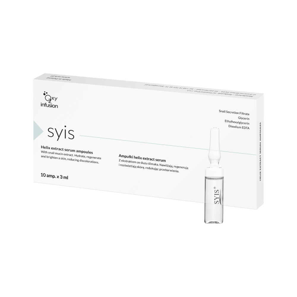 Ampulky s výtažkem hlemýždího slizu Syis helix sérum 10 x 3 ml main product photo