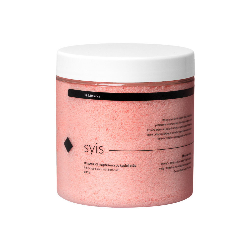 Syis Pink Balance - ružová horčíková soľ do kúpeľa nôh 600 g main product photo